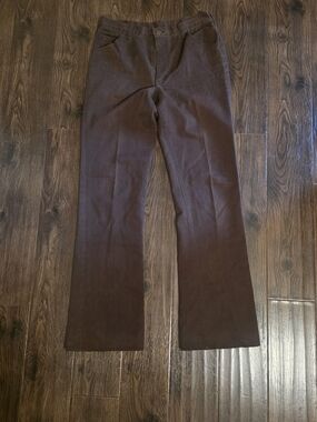 Vintage 60s Lee Brown Denim With Slight Flare